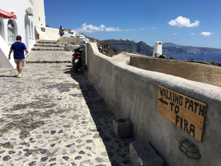 Greece, Santorini - Oia to Fira hike