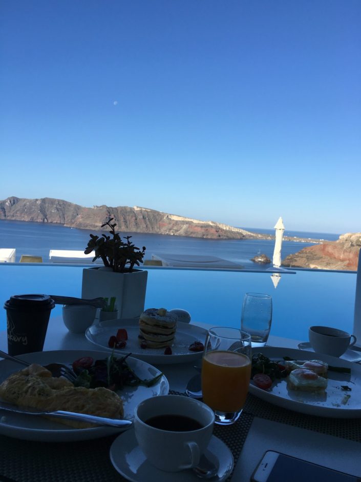 Greece, Santorini - Oia - in room breakfast
