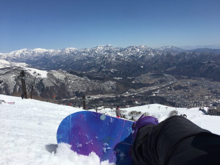 Japan, Nagano Prefecture - Hakuba snowboarding
