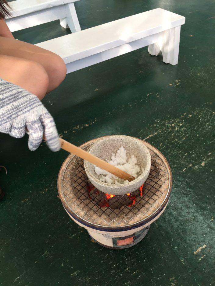 Japan, Okinawa - salt making