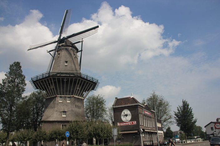 Netherlands, Amsterdam - De Gooyer windmill